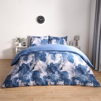 Marble Duvet Cover Set Quilt Bedding Reversible Dark King