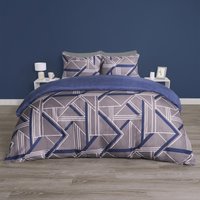 Geo Duvet Cover Set Quilt Pillowcase Bedding Abstract Reversible Double