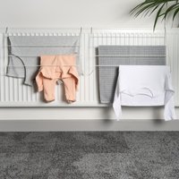 2 x Drying Rack Radiator Clothing Dryer Hanger Rail Foldable Storage