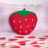 Strawberry Filled Cushion Bedroom Decorative Scatter Chair Sofa Modern Pillow