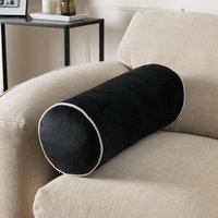 Bolster Cushion Matte Velvet Filled Bedroom Sofa Plump Decorative Scatter Pillow