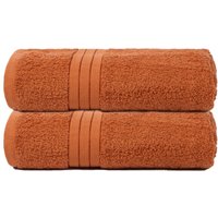 2 Pack 100% Cotton Bathroom Bath Towel Burnt