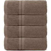 4 Pack 100% Cotton Bathroom Hand Towel Light