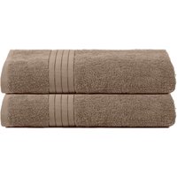 2 Pack 100% Cotton Bath Sheet Bathroom Towel Light
