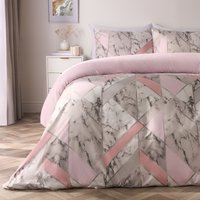 Marble Duvet Cover Pillowcases Bedding Reversible Quilt Set Geo Soft King
