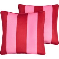 2 Pack Stripe Cushion Covers Home Decor Set cm x 45 cm
