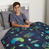 Gaming Weighted Blanket Soft Throw Anxiety Stress Relief Sleep Dark