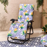 Gravity Chair Seat Cushion Filled Outdoor Garden Water Resistant Bright