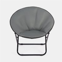 Moon Camping Chair Round Folding Outdoor Garden Seat Travel Picnic