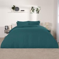 Plain Dyed Duvet Cover Pillowcase Bedding Set Double
