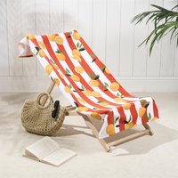 Oranges Towel Bath Quick Dry Summer Travel Microfibre Absorbent Swim Burnt