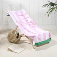 Hello Summer Towel Bath Quick Dry Travel Microfibre Absorbent Swim Light