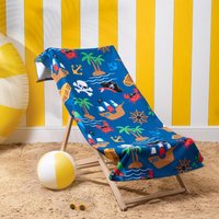 Pirate Towel Bath Quick Dry Summer Travel Microfibre Absorbent Swim Dark