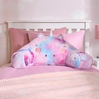 Unicorn Cuddle Cushion Teddy Fleece Reading Bed Pillow Chair Arms