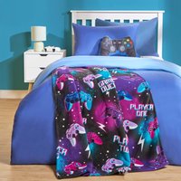 Gaming Sherpa Fleece Throw Over Bed Balnket Warm Supersoft