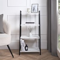 Shelving Unit 4 Tier Living Room Storage Organiser Modern Wire Home Decor Office