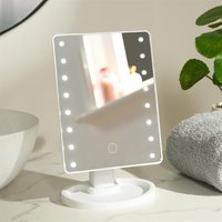 LED Vanity Mirror Bedroom Light Up Free Standing Make Up Cosmetic