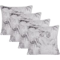 4 Pack Marble Matte Velvet Cushion Covers cm x 45 cm