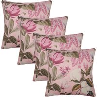 4 Pack Printed Floral Cushion Covers Home Decor Set cm x 45 cm