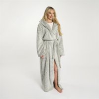 Teddy Marl Full Length Dressing Gown Bathrobe Loungewear