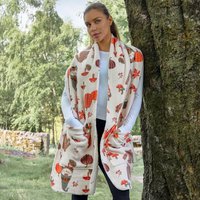 Autumn Gonk Sherpa Fleece Pocket Scarf Hand Warmer