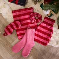 Print Hot Water Bottle Winter Christmas Gift Set Bright