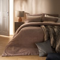 Thermal Soft Teddy Fleece Duvet Cover Bedding Set Light King