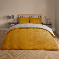 Reversible Teddy Duvet Cover Pillowcase Bright King