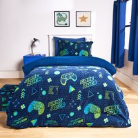 Gaming Fleece Duvet Cover Set Bedding Quilt Warm Single