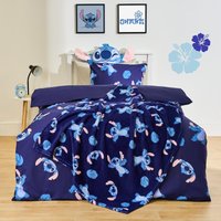 Stitch Cotton Blend Bedding Set Duvet Cover Pillowcase Single