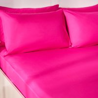 Ultra Soft Microfibre Plain Fitted Bed Sheet Bright Single