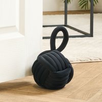Matte Velvet Rope Weighted Decorative Door Stop Handle