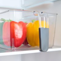 Stackable Fridge Organiser Container Handles Cupboard Storage
