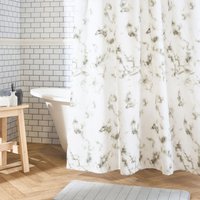 Marble Effect Mould Resistant Shower Curtain cm width x 180 cm drop