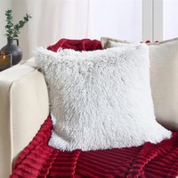 2 Pack Fluffy Ultra Soft Plush Two Tone Square Cushion Covers cm x 45 cm