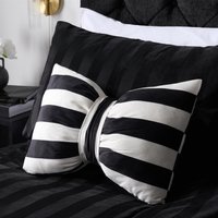 Soft Striped Bow Shaped Decorative Scatter Cushion Back Support Pillow cm x 35 cm