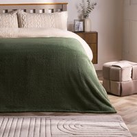 Large Teddy Fleece Throw Blanket Pale cm × 200 cm
