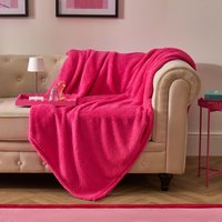 Large Teddy Fleece Throw Blanket Bright cm × 200 cm