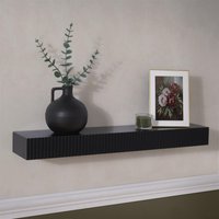 Ribbed Rectangle Shelf Wall Mounted Storage Space Saving Modern