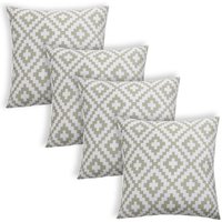 4 Pack Geometric Cushion Cover Water Resistant Outdoor cm x 45 cm