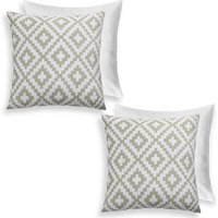 2 Pack Geometric Cushion Filled Water Resistant Outdoor Garden cm x 45 cm