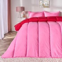 Reversible 10.5 Tog Coverless Washable Duvet Pillowcases Bright Single