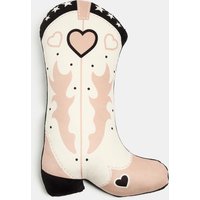 Cowboy Boot Shaped Cushion Soft Plush Decorative Pillow