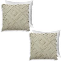 2 Pack Tufted Arch Filled Cushion Cover cm x 45 cm