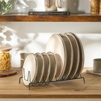 Plate Organiser Storage Dish Drying Rack Metal Drainer