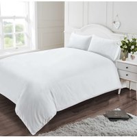 Rapport Home 400 Thread Count Cotton Flat Sheet in White | Size: Double