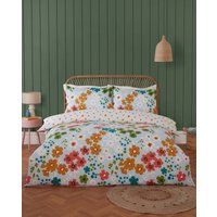 Betty Polyester Reversible Duvet Cover Set Pillowcase Double