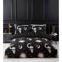 Tarot Microfibre Polyester Reversible Duvet Set Pillowcase Double