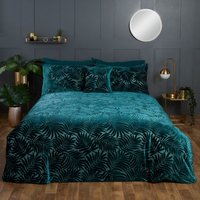 Rapport Home Paloma Floral Polycotton Duvet Cover Set with Pillowcase in Emerald | Size: Single