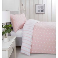 Spots & Stripes Microfibre Duvet Set King